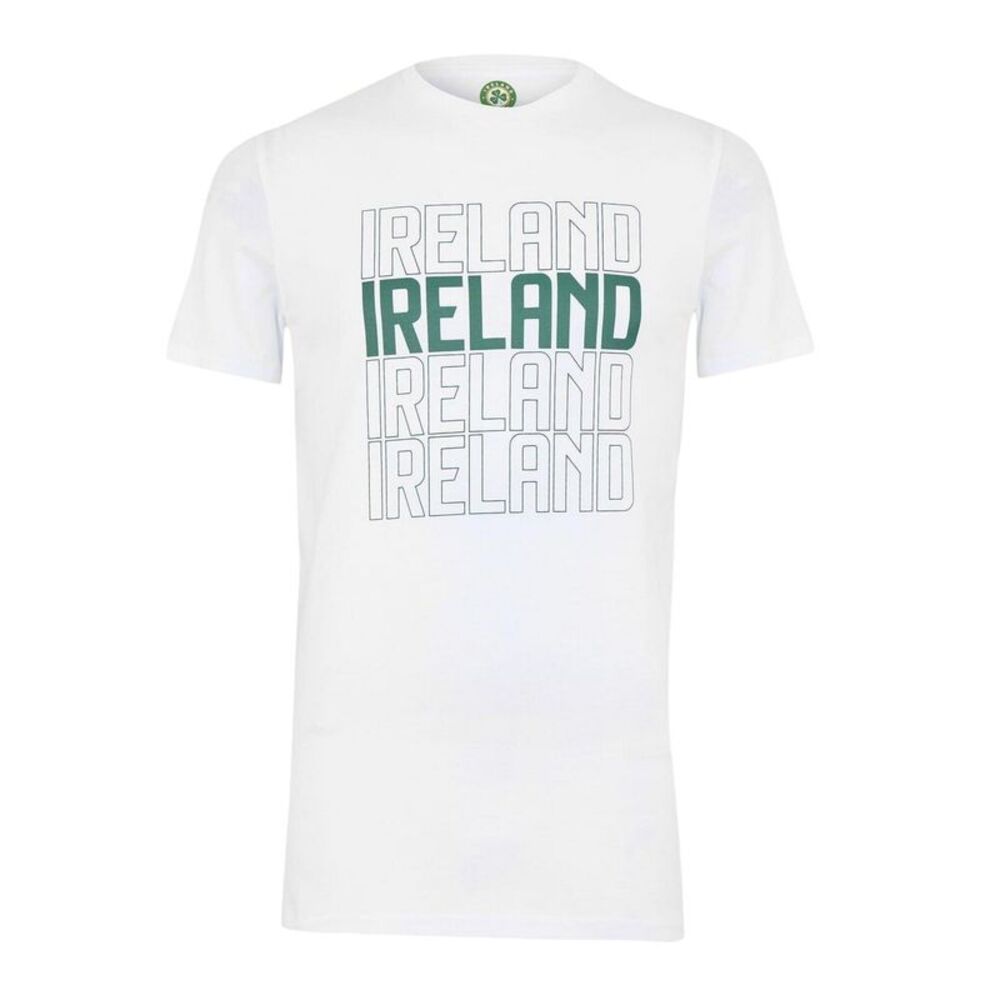 Castore Unisex Adult FAI Shamrock Performance Modern T-Shirt / White